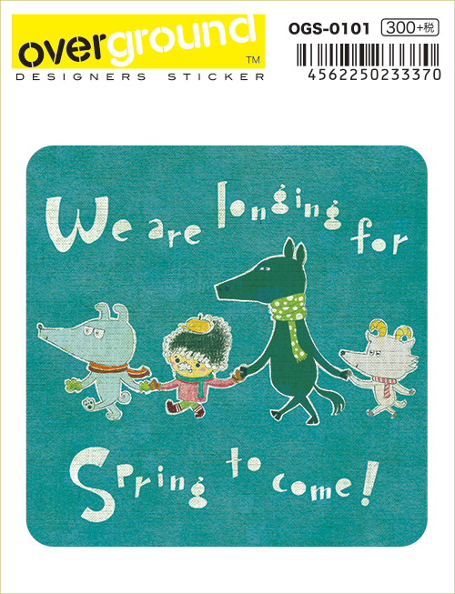 longing for spring（ステッカーデザイン）
